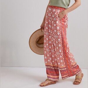 Anthropologie // NWT Boho Wide Leg Printed Pants